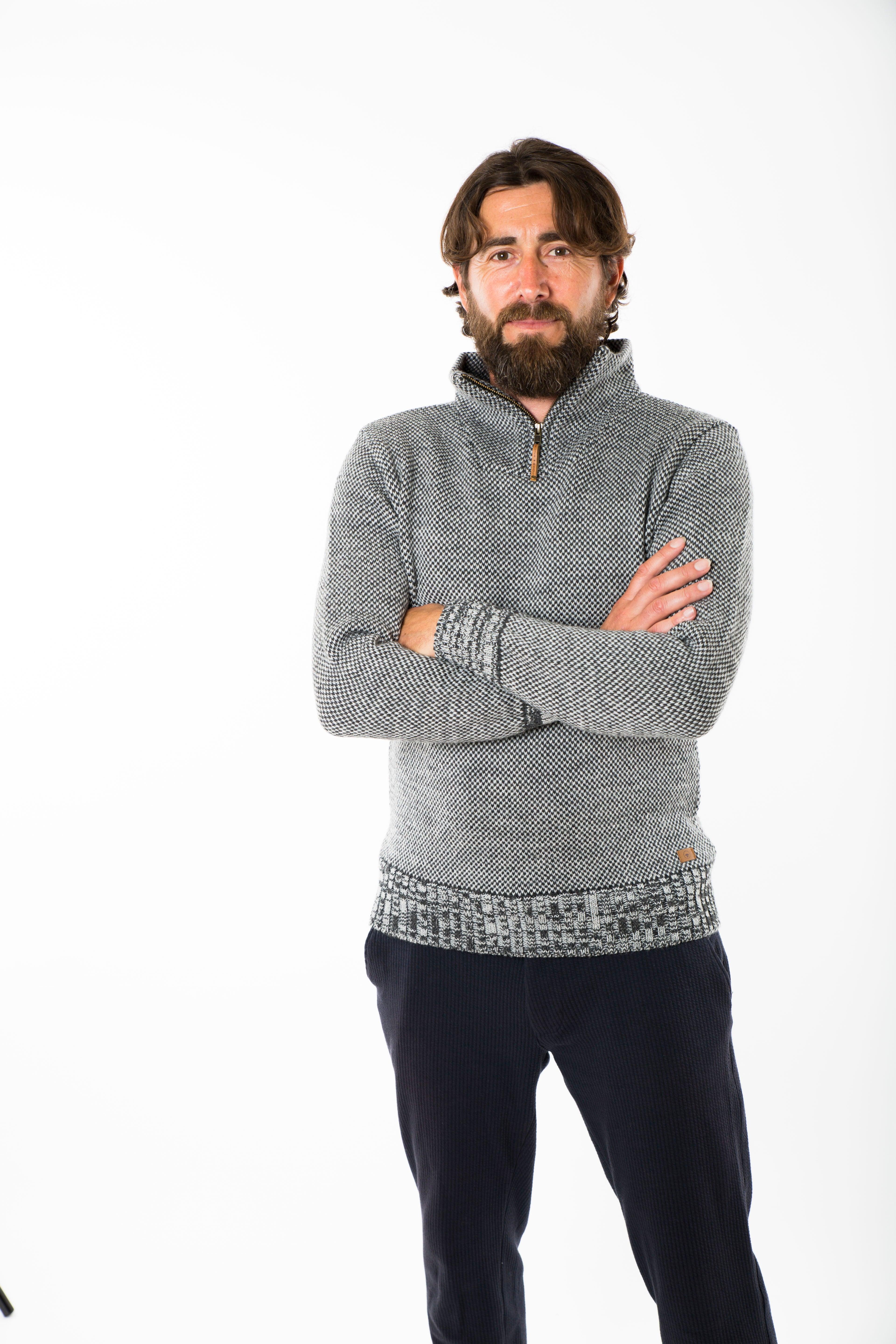 DAI 1/2 ZIP SWEATER - Fuza Wool