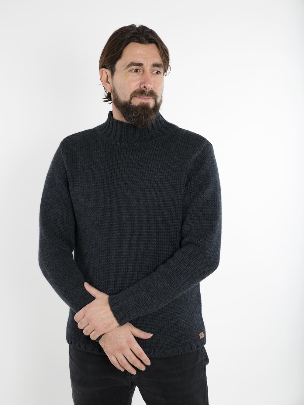 POUL SWEATER HIGH NECK - Fuza Wool