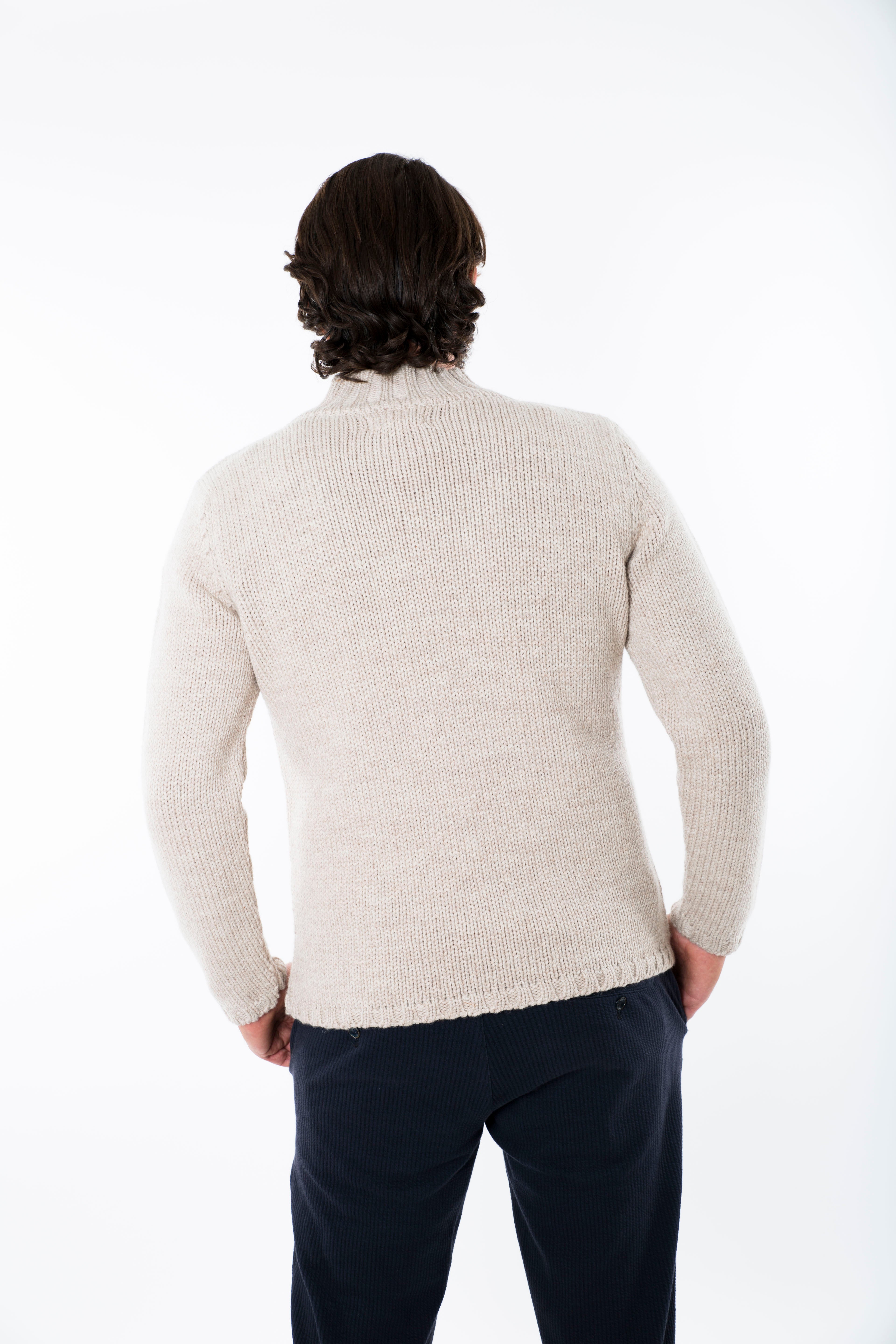 POUL SWEATER HIGH NECK - Fuza Wool