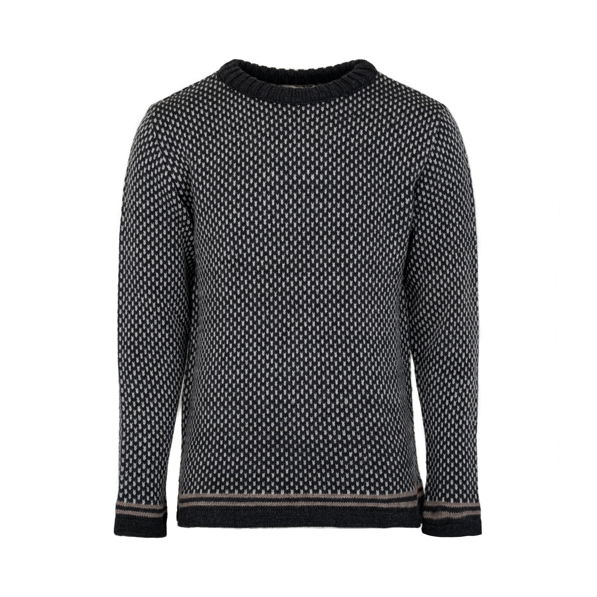 NORDIC STRIPE SWEATER - Fuza Wool