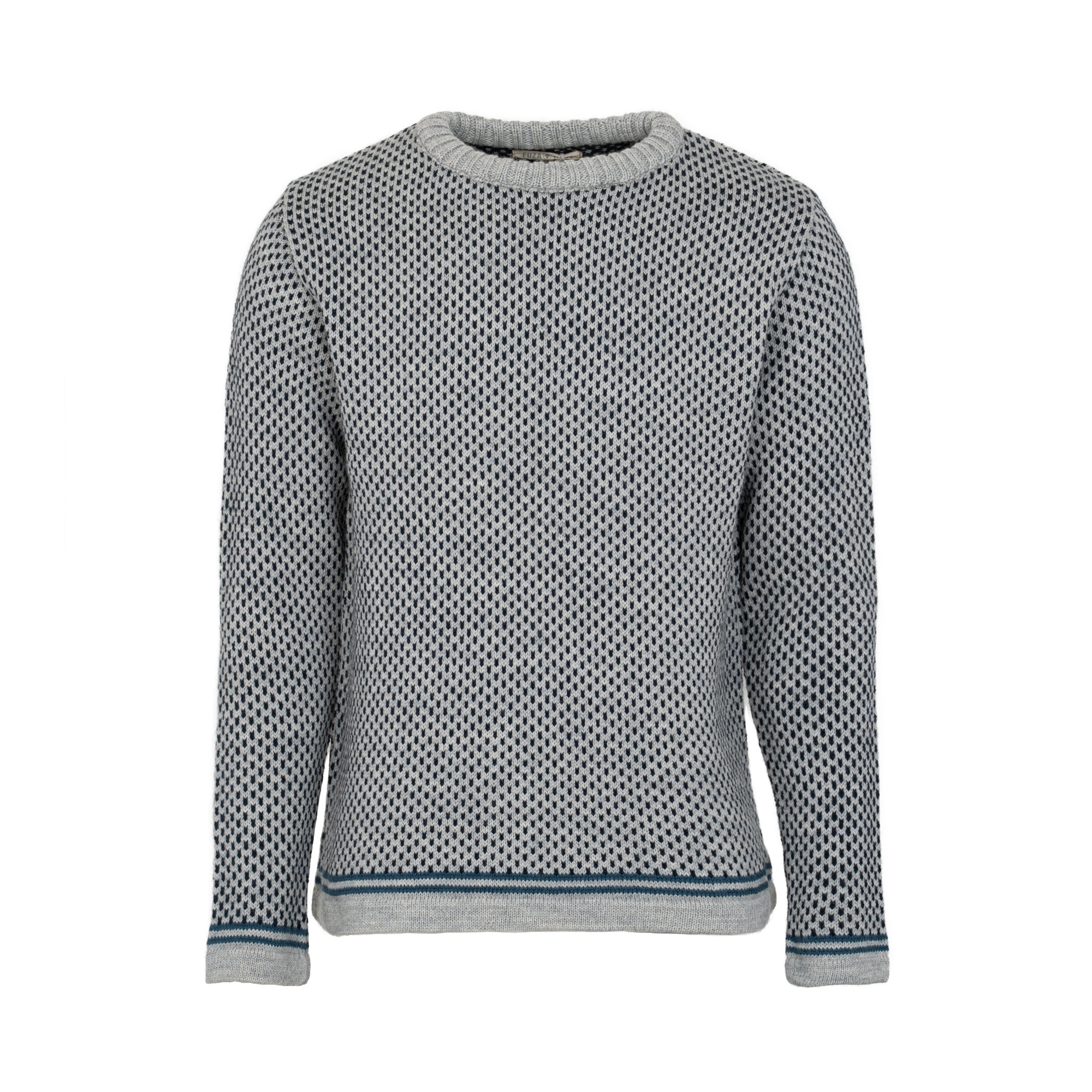 NORDIC STRIPE SWEATER - Fuza Wool